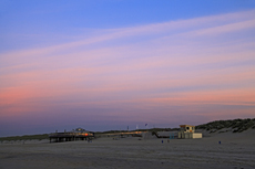 Ameland-Holland: Abendstimmung am Nordstrand von Buren.