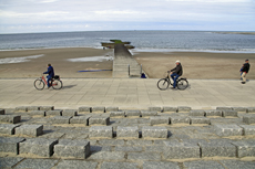 Borkum: Die Bürgermeister-Kieviet-Promenade lädt zum Radfahren und zum Wandern ein.