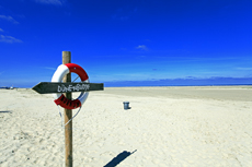 Borkum: Das Ostland: idyllische Strandabschnitte fernab von Borkums buntem Strandleben.