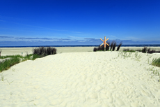 Borkum: Das Ostland: idyllische Strandabschnitte fernab von Borkums buntem Strandleben.