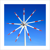 Windräder. Giganten am Horizont.