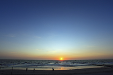 Norderney: DIE Thalassoinsel. Die Sonnenuntergänge am Weststrand. Ein Fest der Farben am Horizont.