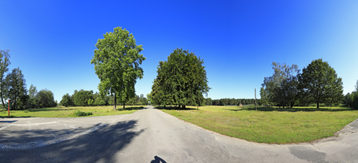 Der Niederrhein: Sommer – Panoramablick 180 Grad. Munitionsdepot Brüggen-Bracht. Panoramagröße: 114x52 cm / 300dpi