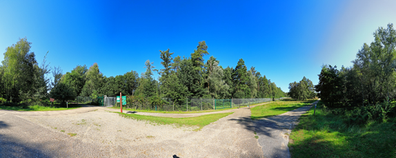 Der Niederrhein: Sommer – Panoramablick 180 Grad. Munitionsdepot Brüggen-Bracht. Panoramagröße: 140x56 cm / 300dpi