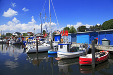 Timmendorfer Strand: Der Niendorfer Hafen gilt als einer der kleinsten Häfen an der schleswig-holsteinischen Ostseeküste.