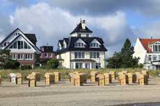 Timmendorfer Strand: Niendorf. Strandkörbe am Niendorfer Strand