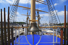 Timmendorfer Strand: Travemünde. Die Viermastbark Passat, das besondere Wahrzeichen in Travemünde.