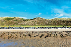 Wangerooge: Der Osten: die Gezeiten löschen alle einstigen Menschenspuren langsam wieder aus.