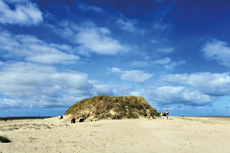 Wangerooge: Der Osten: an der Ostspitze – das Ende der Dünenlandschaft.